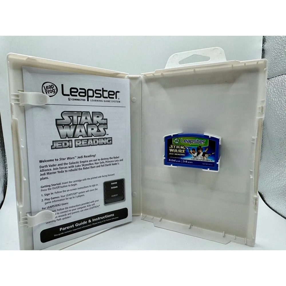 LeapFrog Leapster Star Wars Jedi Reading Game K-2nd Grade 5-8 yrs Cartridge Case